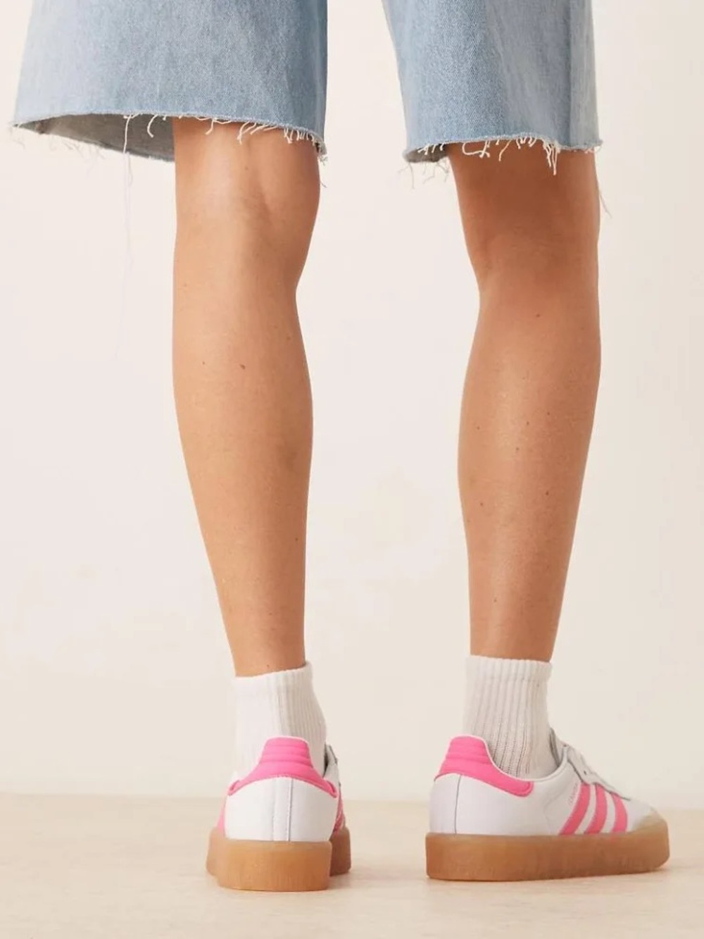 NWT Adidas Originals Sambae White and Bright Pink, W 7 - Picture 12 of 12